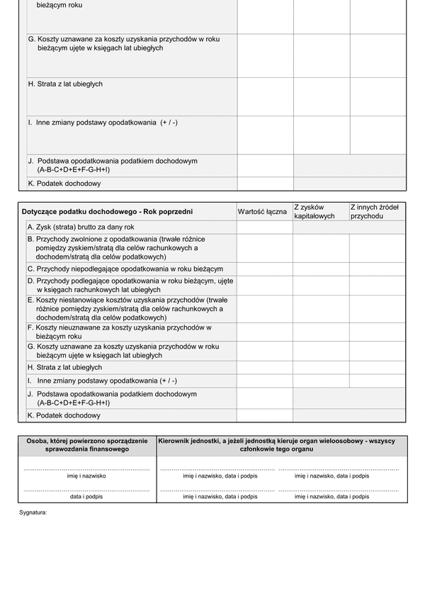 SFJINZ DInfo (archiwalny) Nota podatkowa - Informacja dodatkowa dotycząca podatku dochodowego w złotych - z wysyłką JPK_SF (1)