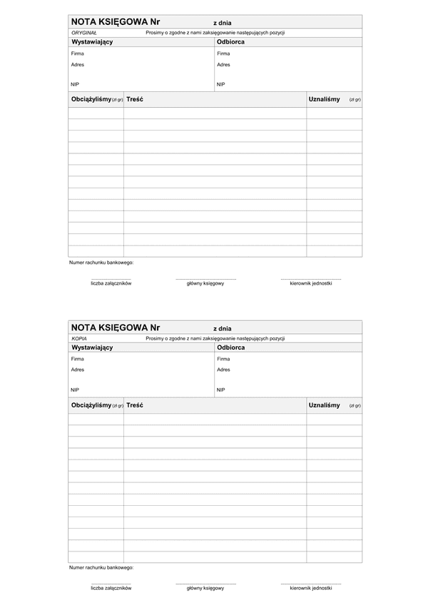 NKsieg (archiwalny) Nota księgowa
