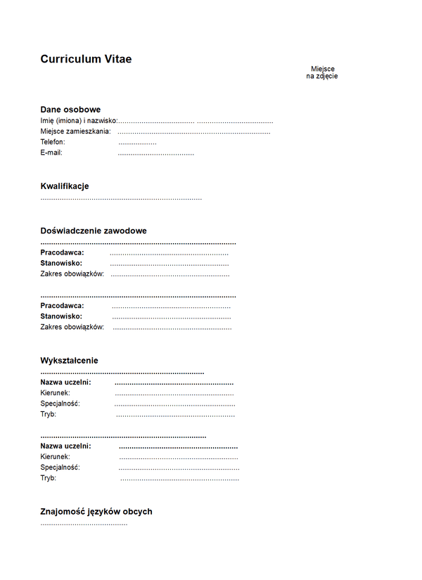 CV Curriculum Vitae