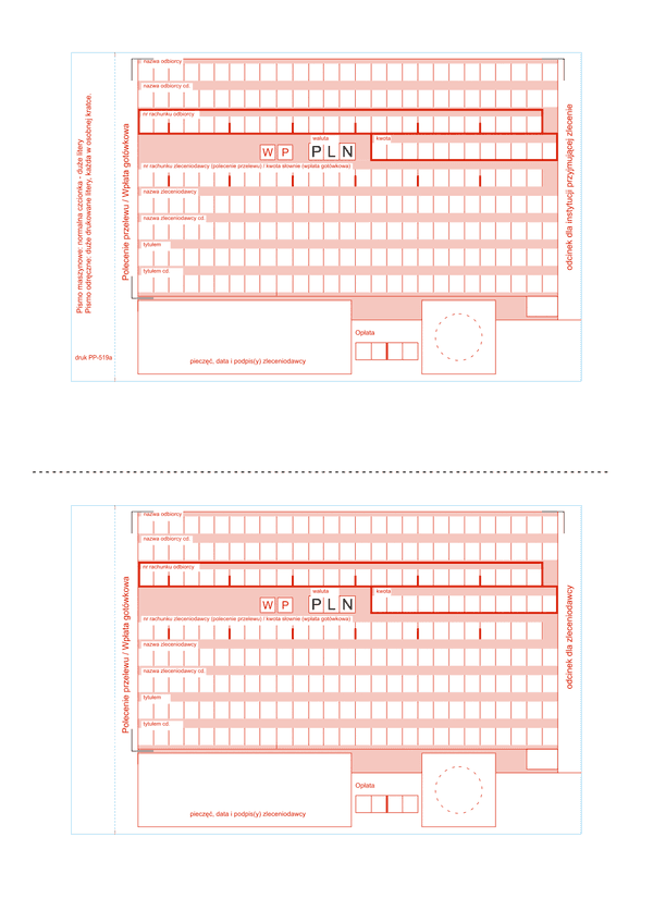 Ppwg Polecenie przelewu / wpłata gotówkowa (2 odcinki)