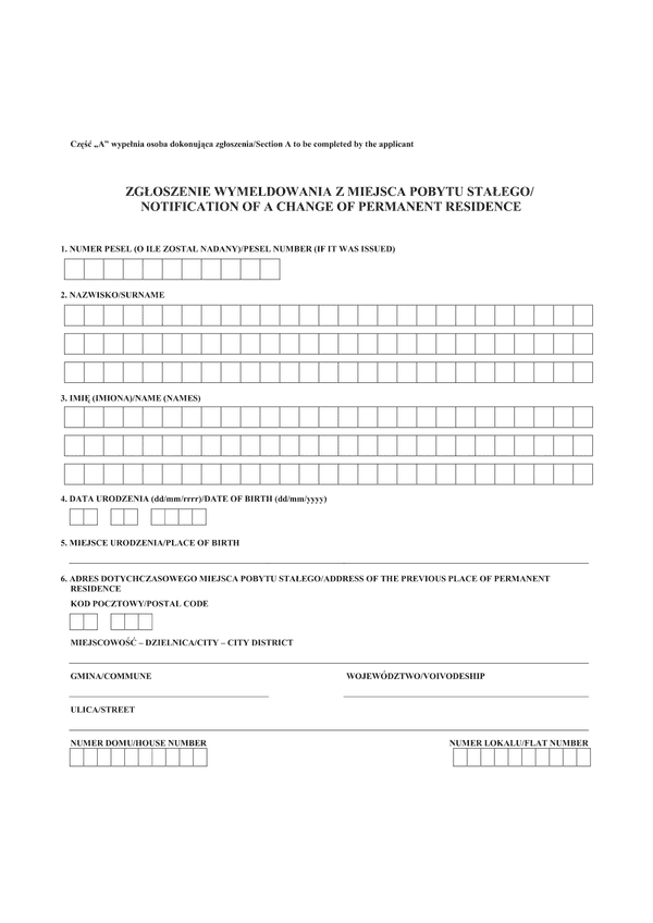 ZWMPS(n) (archiwalny) Zgłoszenie wymeldowania z miejsca pobytu stałego