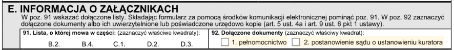 NIP-8 - jak wypełnić część E