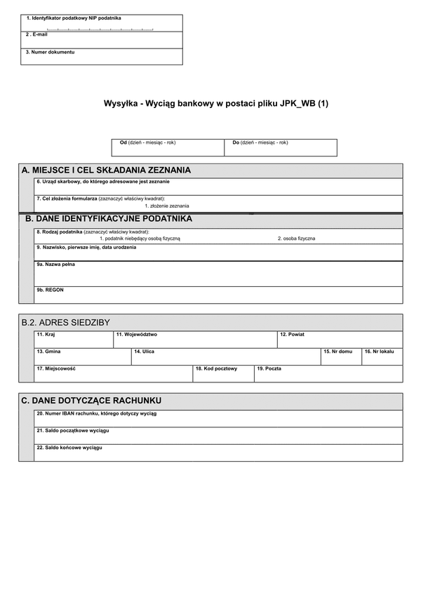 WB Wyciąg bankowy - z możliwością wysyłki JPK_WB (1)