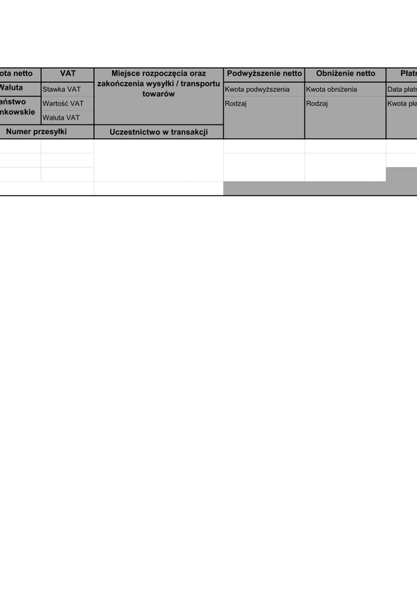 EVatPAU (OSS) Ewidencja VAT - VAT płacony przez portal aukcyjny (platformę elektroniczną)