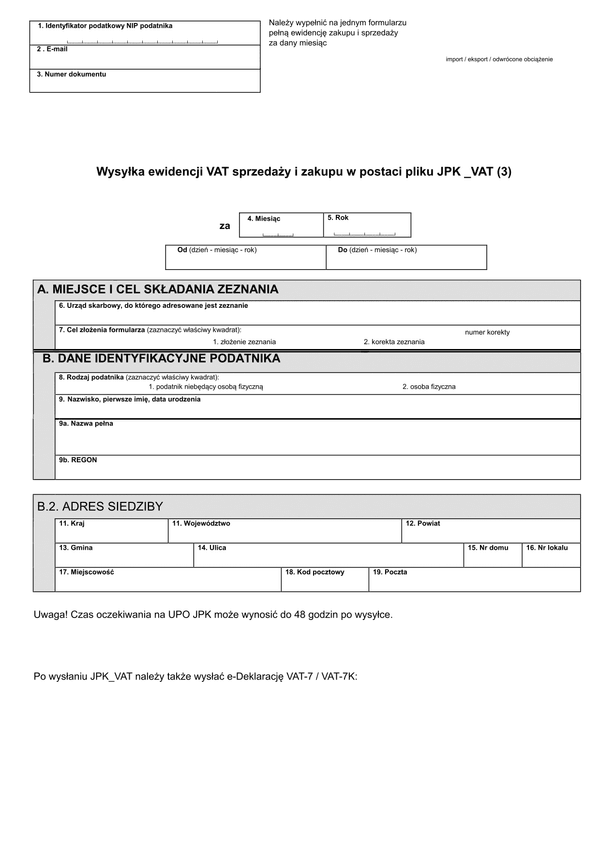 EW_JPK_VAT (3) (archiwalny) JPKomat - kreator ewidencji zakupu i sprzedaży VAT - z wysyłką JPK_VAT (3)