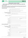 ZUS ZAS-12 Zaświadczenie płatnika składek dotyczy ustalenia prawa do zasiłku chorobowego lub opiekuńczego za dalszy okres - z wysyłką do PUE ZUS