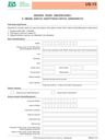 ZUS US-13 (archiwalny) Wniosek ubezpieczonego o zmianę danych identyfikacyjnych/adresowych