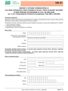 ZUS US-31 (archiwalny) Informacja w celu wydania zaświadczenie o ustawodawstwie dotyczącym zabezpieczenia społecznego mającym zastosowanie do osoby uprawnionej - tylko na PUE ZUS