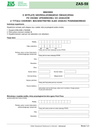 ZUS ZAS-59 Wniosek o wypłatę niezrealizowanego świadczenia po osobie uprawnionej do zasiłków z tytułu choroby, macierzyństwa albo zasiłku pogrzebowego - z wysyłką do PUE ZUS