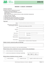 ZUS ZAS-53 (archiwalny) Wniosek o zasiłek chorobowy
