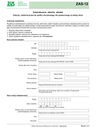 ZUS ZAS-12 (archiwalny) Zaświadczenie płatnika składek dotyczy ustalenia prawa do zasiłku chorobowego lub opiekuńczego za dalszy okres - wersja papierowa