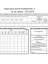 OSP  Organizacja Szkoły Podstawowej w roku 2017/1018