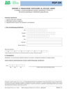 ZUS RSP-DK (archiwalny) Wniosek o świadczenie postojowe za kolejny okres w związku z przeciwdziałaniem skutkom wywołanym COVID-19 dla osób prowadzących działalność gospodarczą