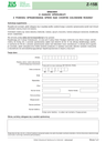 ZUS Z-15B (archiwalny) Wniosek o zasiłek opiekuńczy z powodu sprawowania opieki nad chorym członkiem rodziny - z wysyłką do PUE ZUS