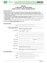 ZUS ZAS-23 (archiwalny) Wniosek o skrócenie/wstrzymanie okresu wypłaty zasiłku macierzyńskiego