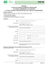 ZUS ZAS-59 (archiwalny) Wniosek o wypłatę niezrealizowanego świadczenia po osobie uprawnionej do zasiłków z tytułu choroby, macierzyństwa albo zasiłku pogrzebowego - wersja papierowa